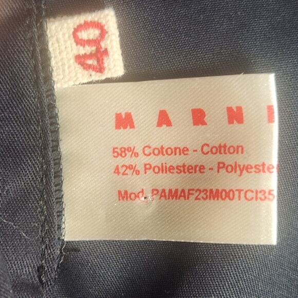 MARNI Made In Italy Fall 2023 Women’s Pants Navy Pants - EU Size 40 (US 2) - Picture 12 of 14
